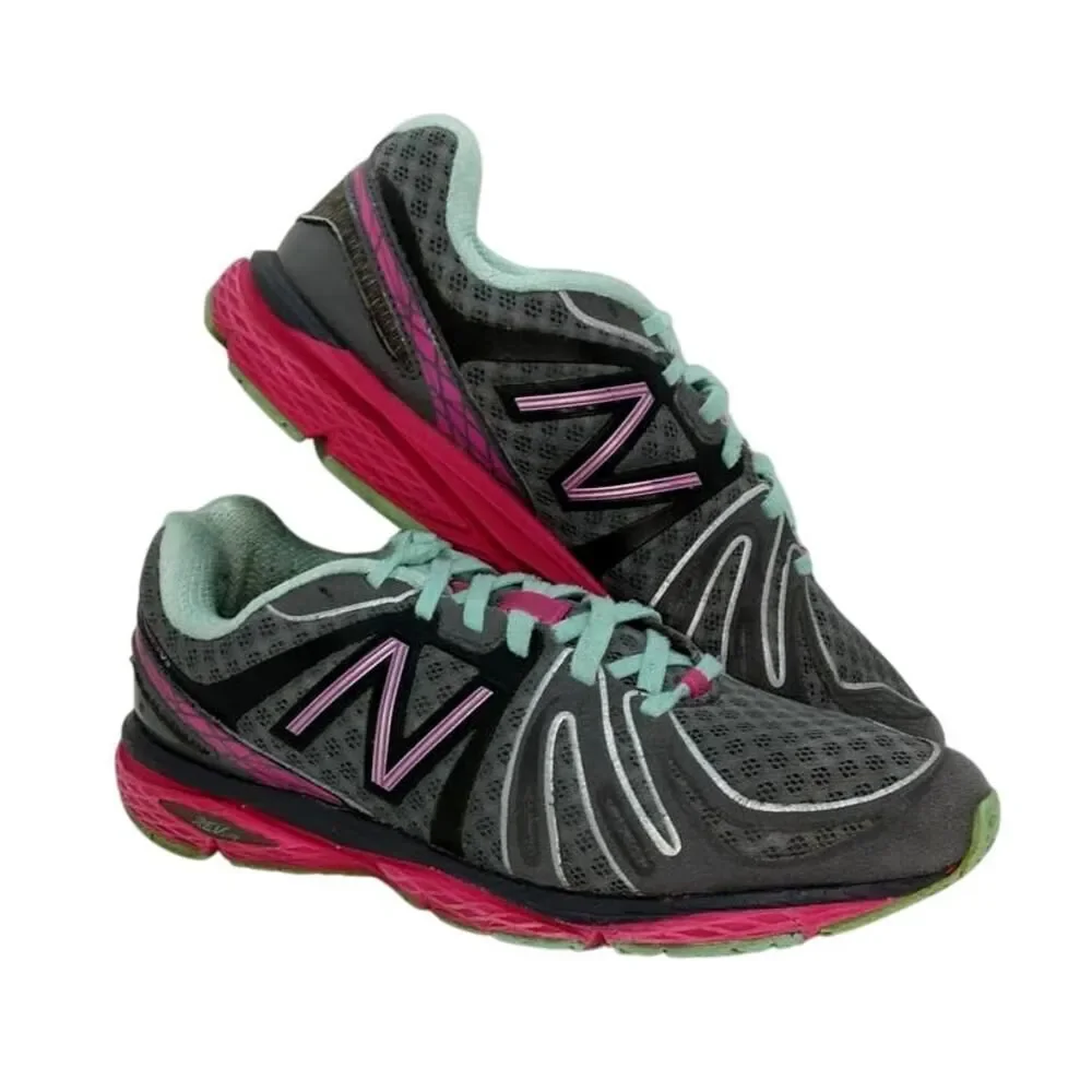New Balance 790v3 Women's Pre-owned Gray/Pink/Turq. Running Sneakers - sz. 8 1/2